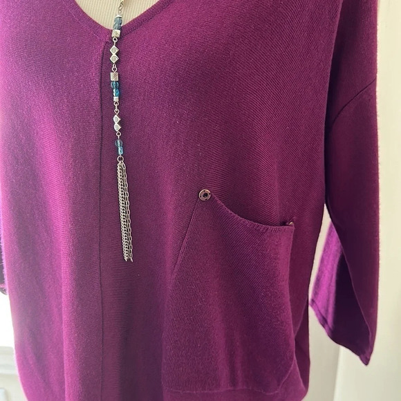 Keri ska Drop Shoulder Sweater, Size S/M. EUC - Picture 5 of 9